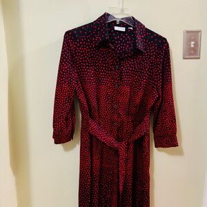 Super cute!! Heart Print shirt dress by New York & Company.